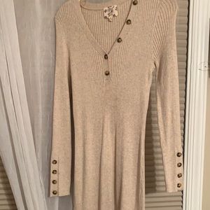 Buttoned up long dress